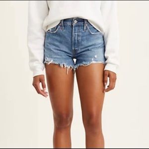 Levi's 501 High Waist Shorts Size 28